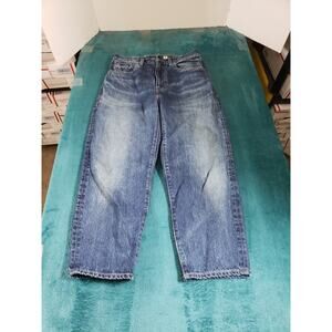 Levis Jeans Size 26 Womens Blue Pant Selvedge Made and Crafted Japan Barrel Crop